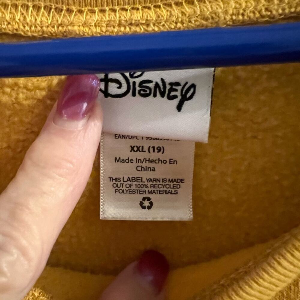 Disney gold Winnie the Pooh sweatshirt size xxl/19 - Picture 3 of 6